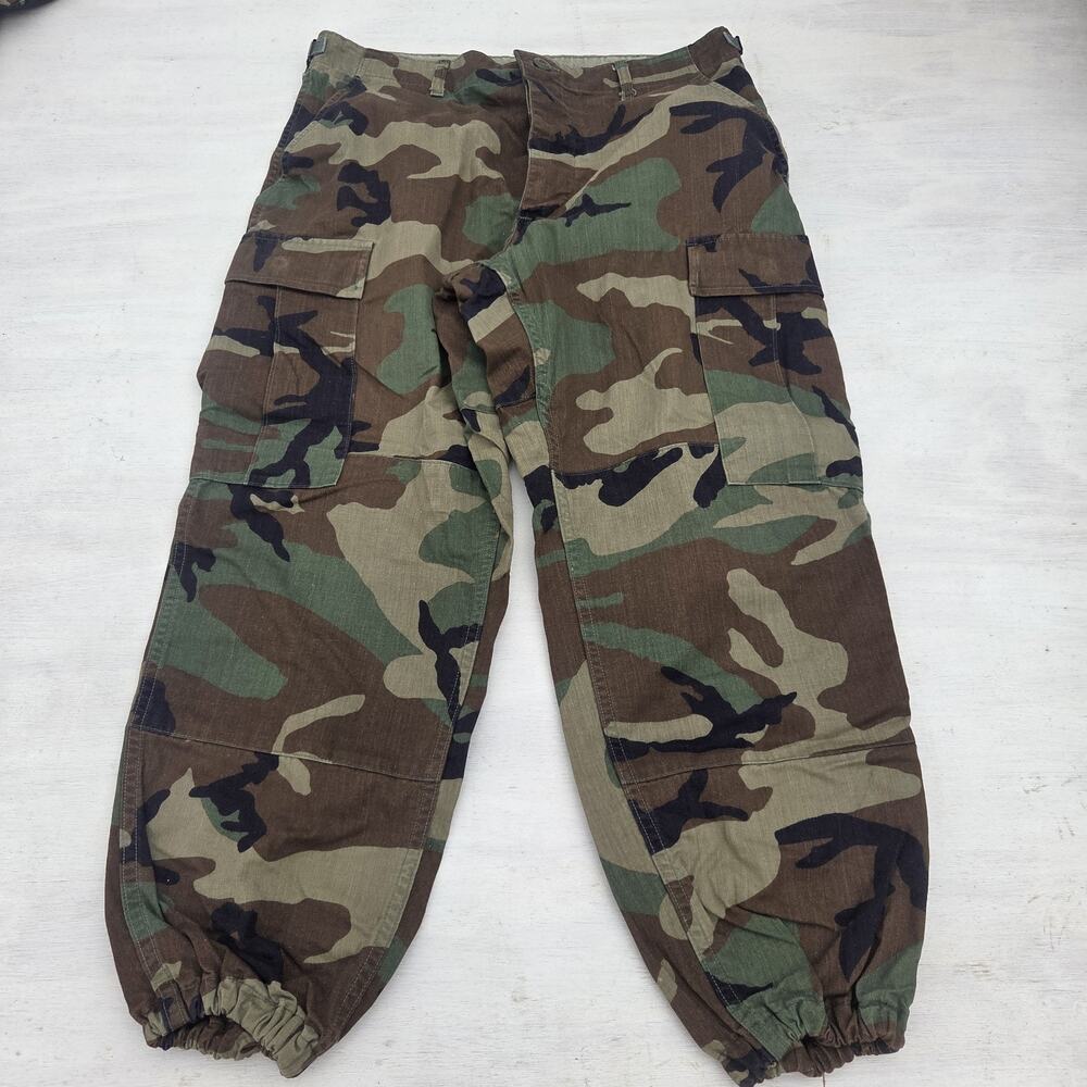Vtg 90’s US Army Pants Men Medium Short Woodland Camo Hot Weather Combat Trouser